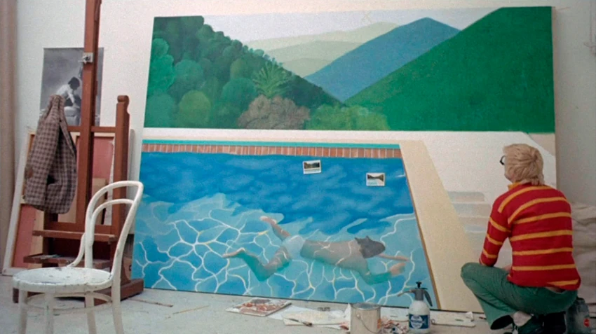 Hokni u ateljeu sa "A bigger splash"