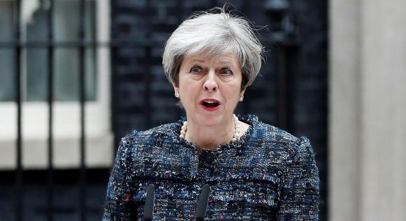 Britain's Prime Minister Theresa May called the snap election last month, saying she wanted a stronger mandate from the public ahead of the Brexit talks, which are due to start in June