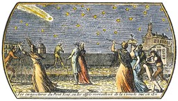 kometa wypuszcza dżety i ucieka