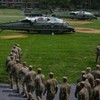 Američki vojnici dočekuju helikopter sa Donaldom Trampom u Karlajlu, Pensilvanija, 15. jula