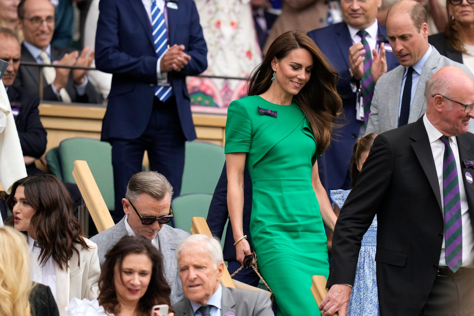 Kate, princezná z Walesu počas finále Wimbledonu 2023.