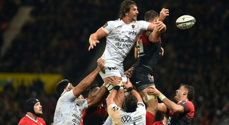 South African lock Eben Etzebeth in action for Toulon