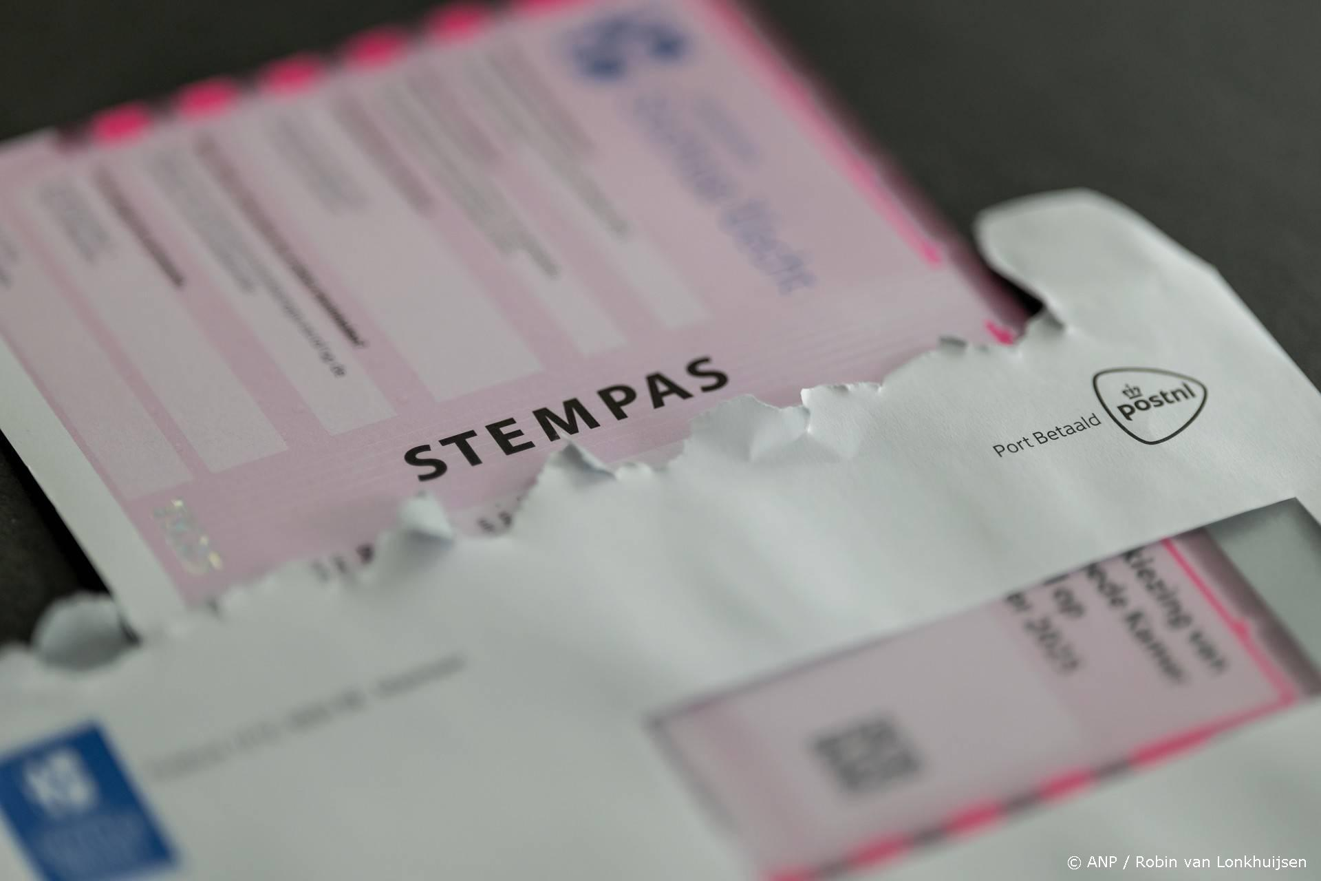 Niet-bezorgde stempassen alsnog afgeleverd week voor verkiezingen