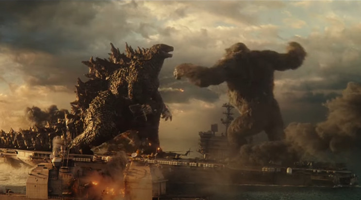 Godzilla és Kong egymásnak feszülnek