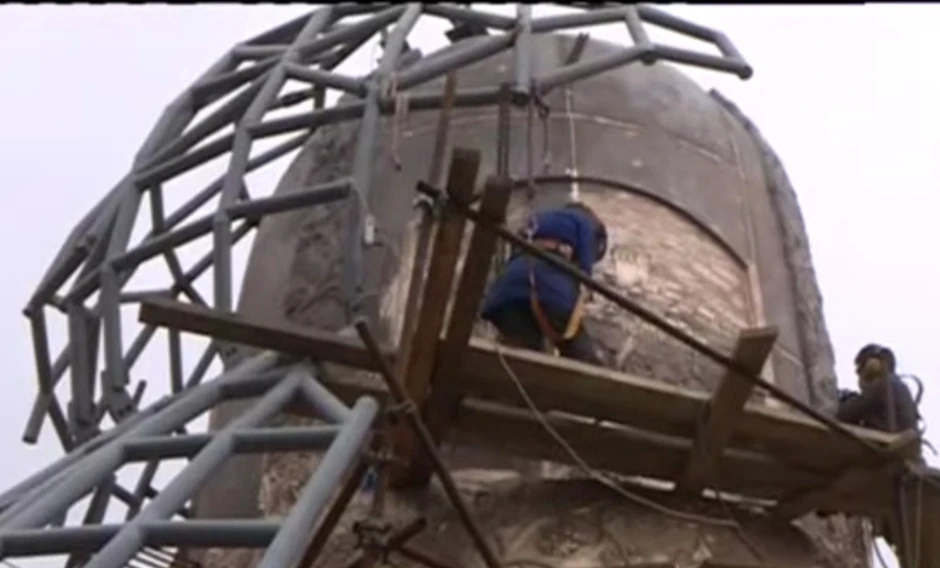 Radovi na spomeniku Stefanu Nemanji