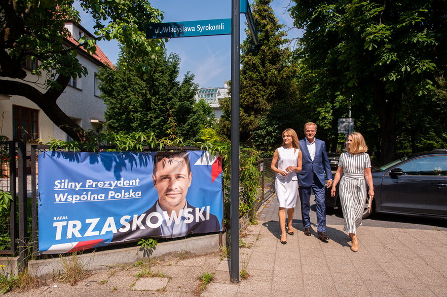 Donald Tusk podczas wyborów prezydenckich wspierał Rafała Trzaskowskiego (28.06.2020)