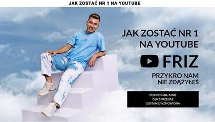 Friz Wystartowal Z Kursem Jak Zostac Nr 1 Na Youtube Cena Wynosi Prawie 1000 Zl