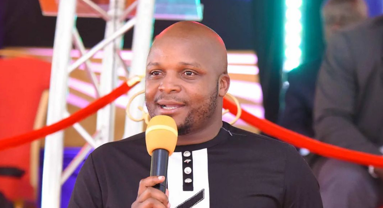 Lang'ata MP Phelix Odiwuor Jalang'o speaks during a funeral service in Gem, Siaya County on September 11, 2022