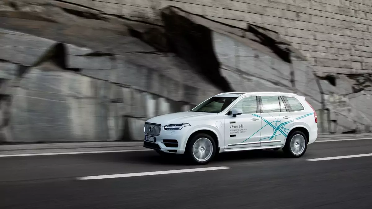 Autonomiczne Volvo XC90 podczas testów