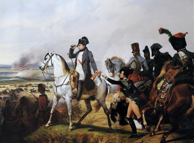Napoleon w czasie bitwy pod Wagram, obraz Horace’go Verneta