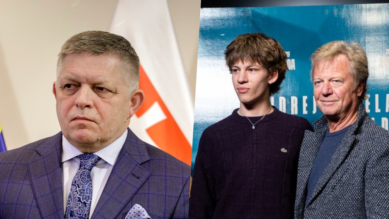 Premiér Robert Fico a Marko Kramár s otcom Marošom Kramárom. 