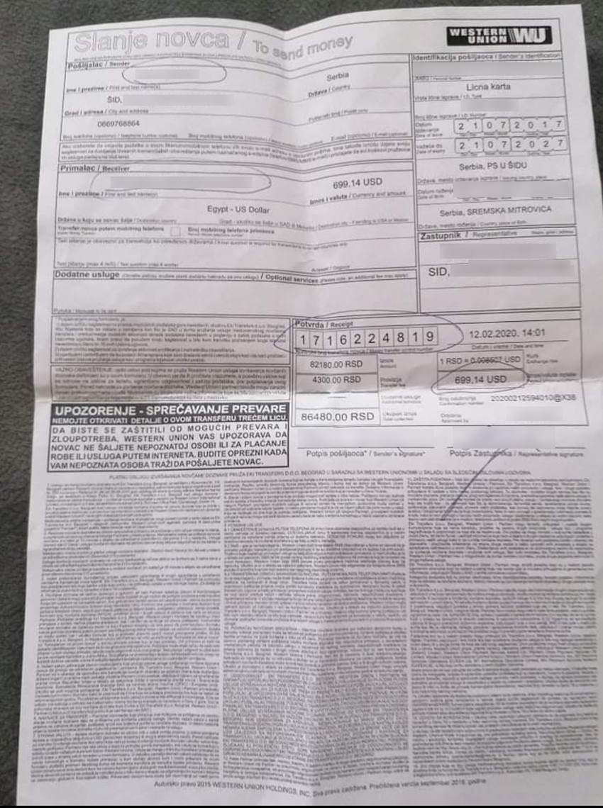 Uplate prevarenih turista