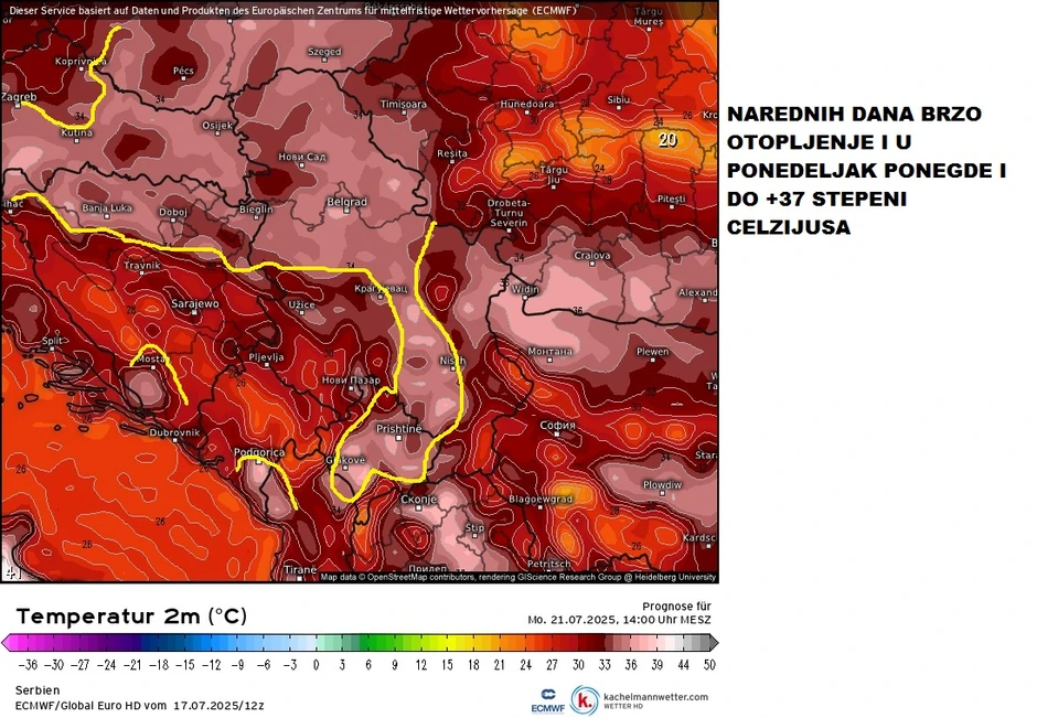 Sutra ponegde i 37 stepeni