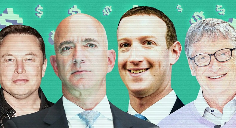 Jeff Bezos, Elon Musk, Bill Gates, and Mark Zuckerberg saw their net worths sky rocket in 2020.