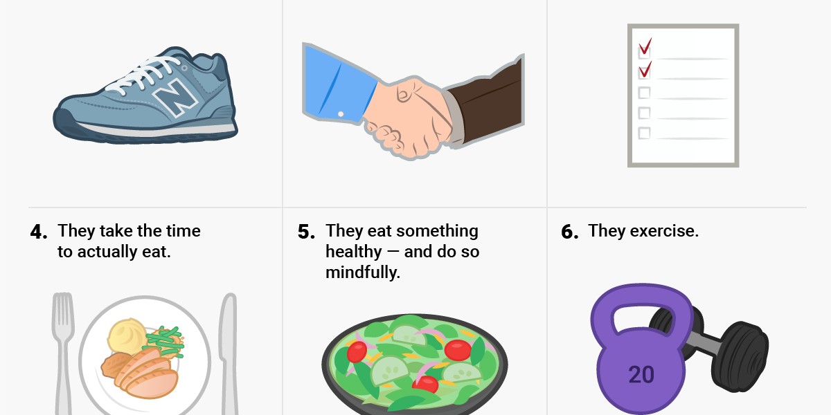 12 things successful people do during their lunch break