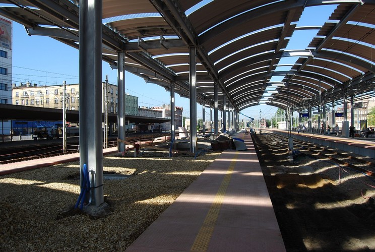 Budowa stacji kolejowej w Katowicach (6) fot. PKP Polskie Linie Kolejowe S.A.