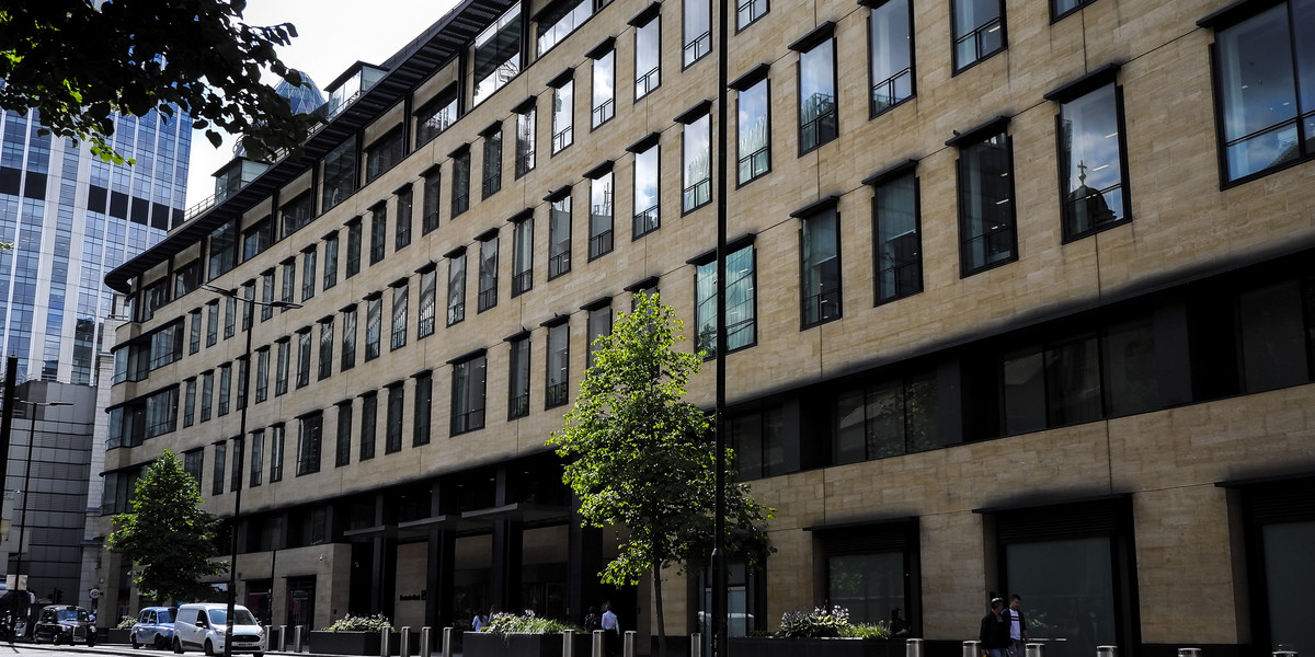 Ex-siedziba Deutsche Banku w Londynie.