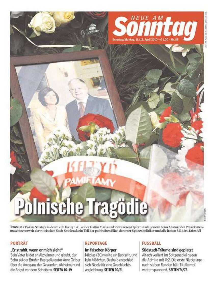 prasa światowa, gazety, świat, katastrofa