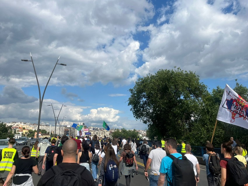 Protest blokada Brankov most