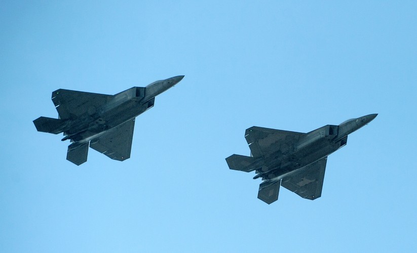 Raptory przyleciały do Polski w związku z przybyciem do naszego kraju  nowego komponentu rotacyjnego Sił Powietrznych Stanów Zjednoczonych.
<br><br>
(ukit) PAP/Grzegorz Michałowski