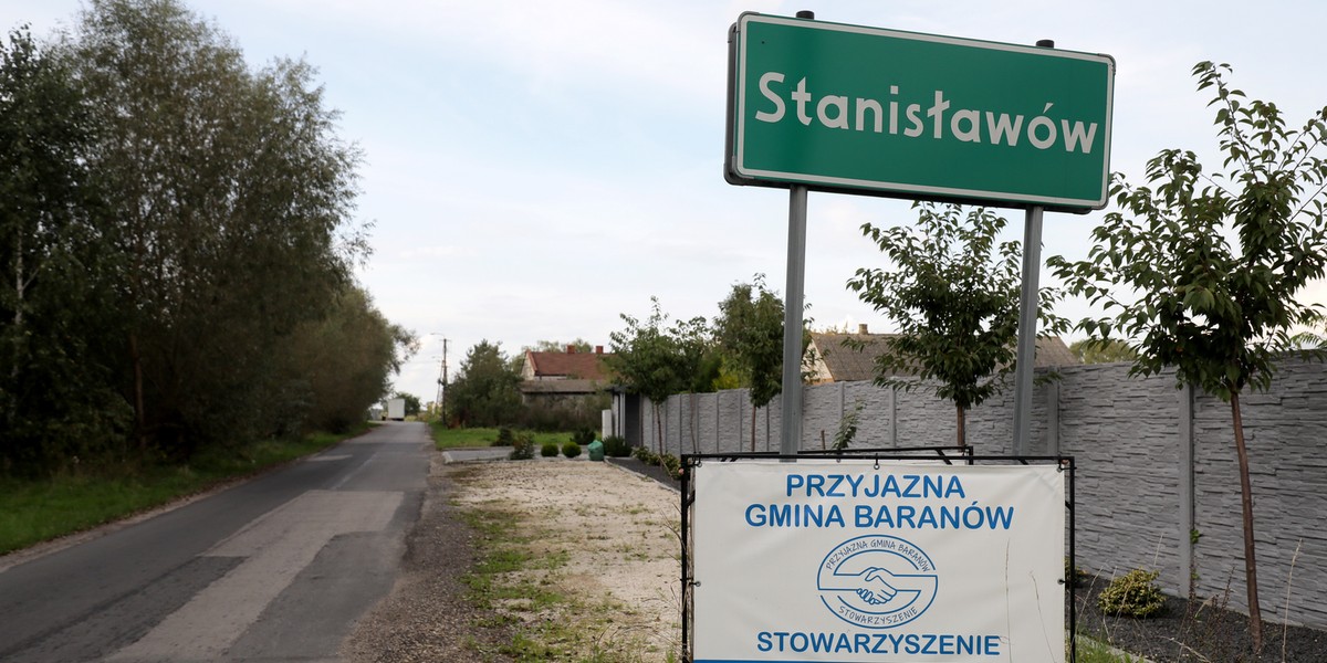 Miejscowość Stanisławów w gminie Baranów