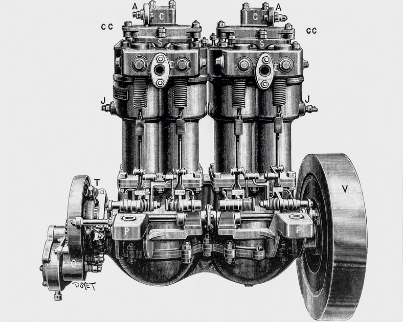 Silnik Phonix był produkowany w latach 1895-1902. W zależności od wersji rozwijał od 2 do 8 KM.