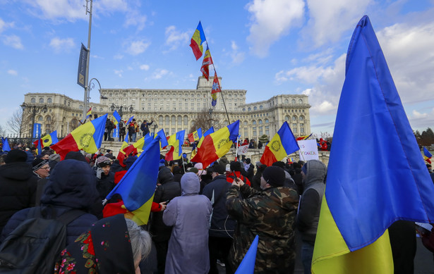 Protest w Bukareszcie