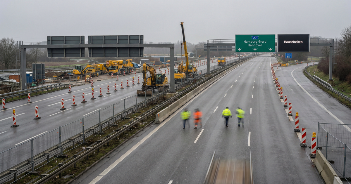 Luxus Sperrung A7 Bei Hamburg Bild