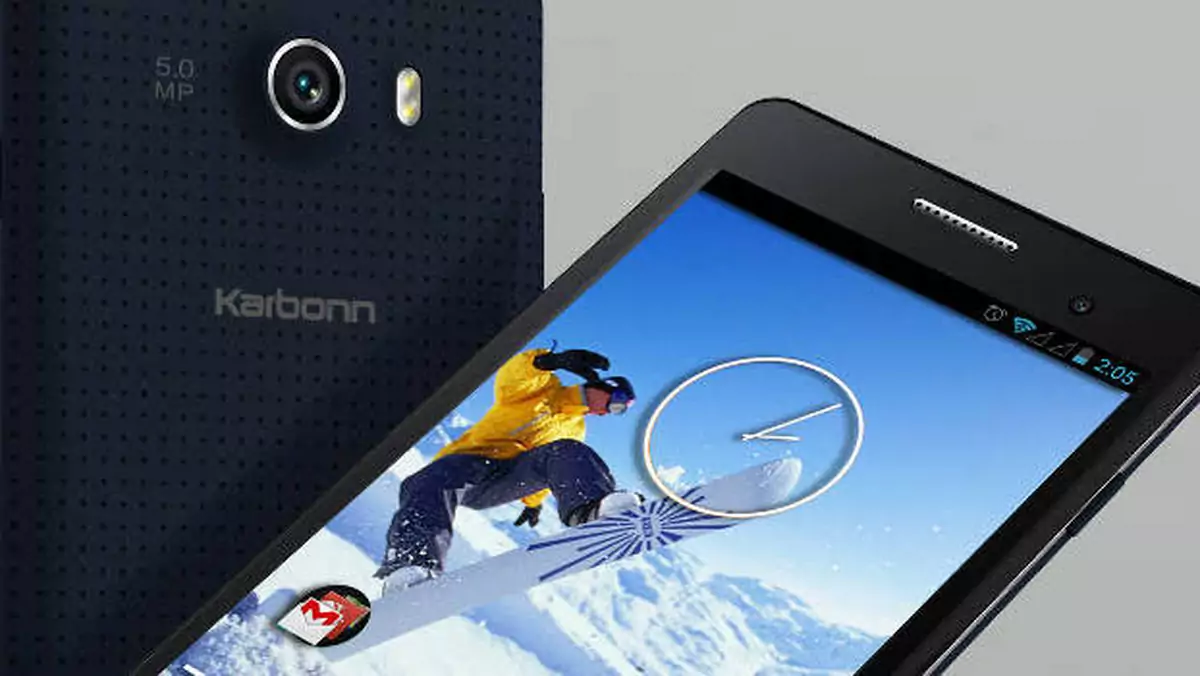 Karbonn A60 - niedrogi smartfon z 5-calowm ekranem