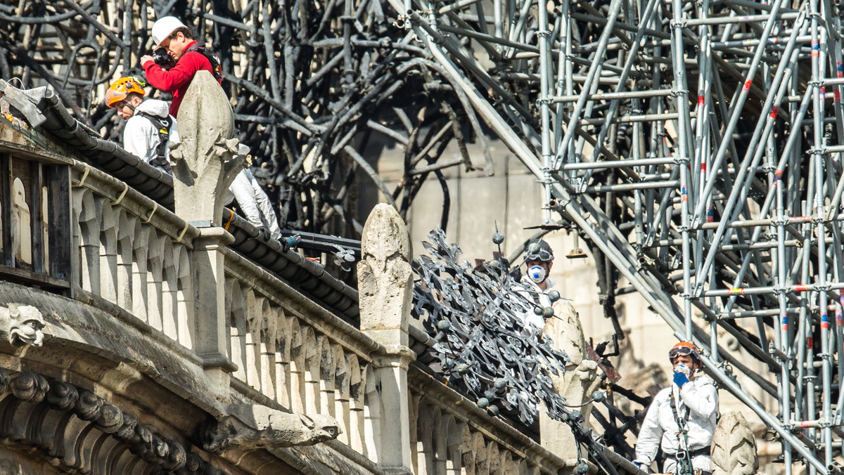 Trwa zabezpieczanie katedry Notre Dame