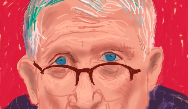 Dejvid Hokni, Autoportret III, 20 mart 2012 iPad crtež © David Hockney