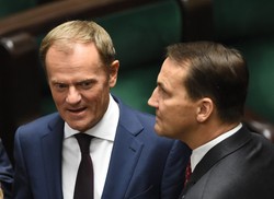 Tusk wzywa, Sikorski "będzie się modlił", politycy opozycji reagują. "Czarna polewka"