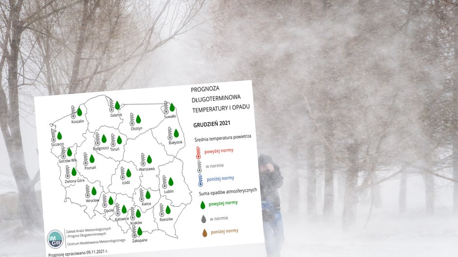 IMGW przedstawił najnowszą prognozę pogody na zimę