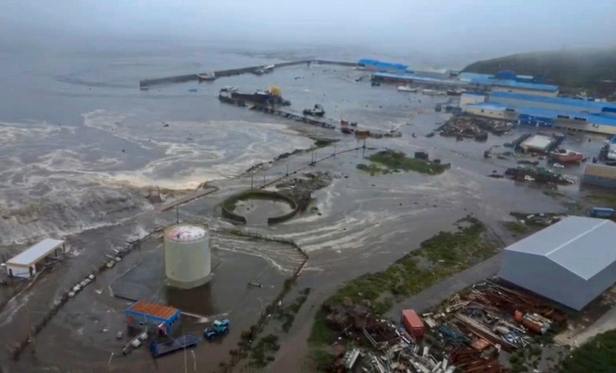 Trzęsienie ziemi u wybrzeży Kamczatki wywołało tsunami