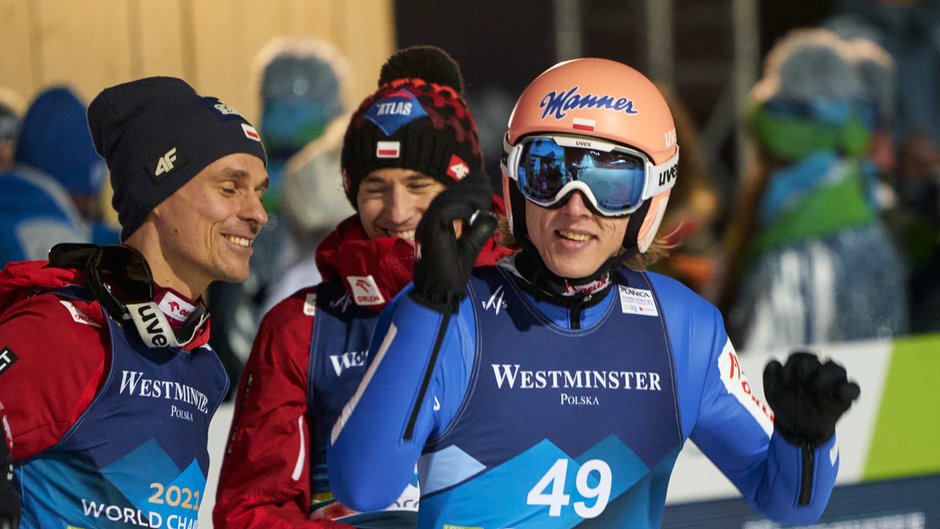 Piotr Żyła, Kamil Stoch, Dawid Kubacki