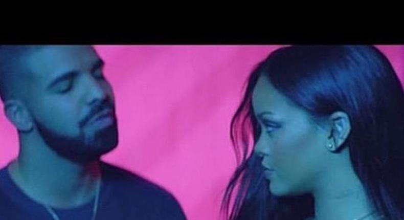 Drake and Rihanna in 'Work'