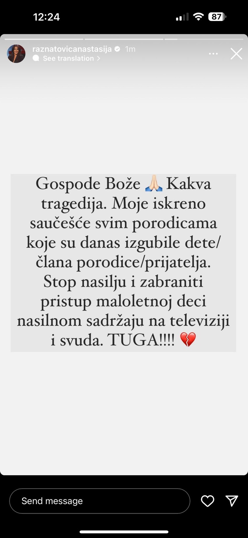 Poznati slomljeni zbog tragedije u osnovnoj školi