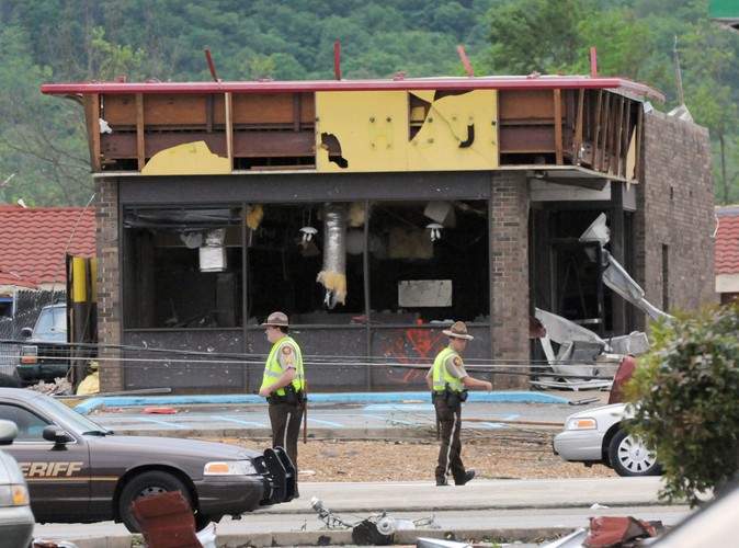 Zniszczona restauracja