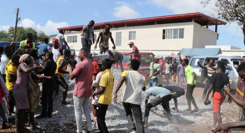 Trotro drivers protest