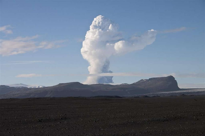 Erupcja wulkanu na Islandii