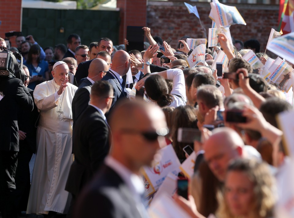 Papież Franciszek w Łagiewnikach