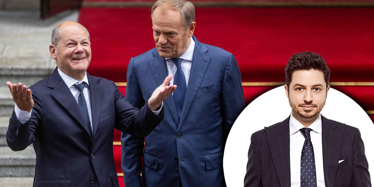 Olaf Scholz, Donald Tusk, Łukasz Kaca