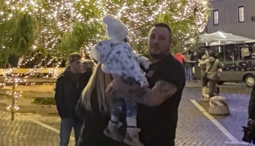 Filip Car sa ćerkom