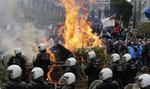 Starcia rolników z policją w Brukseli. Płonęły barykady 