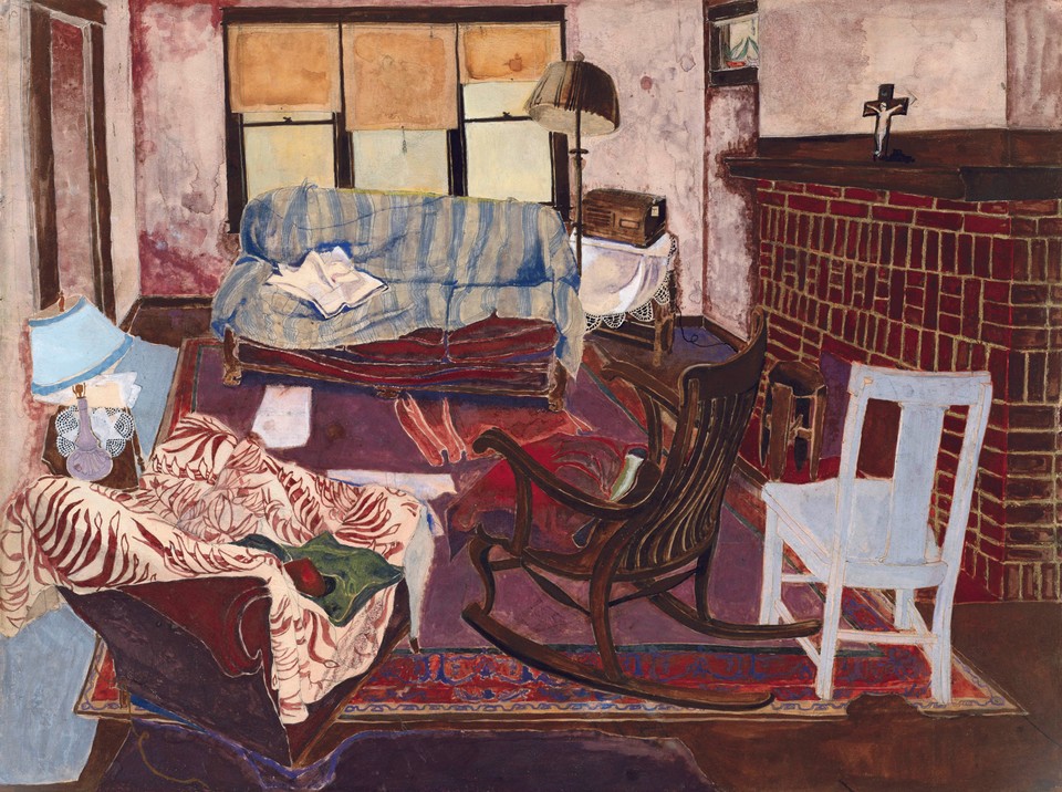 Andy Warhol. "Living Room" (ok. 1948 r.). Z kolekcji Paula Warhola