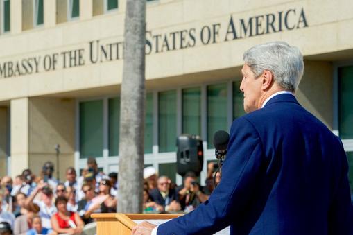 Secretary Kerry Opens the U.S. Embasy in Cuba