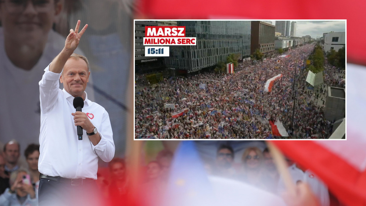 Donald Tusk pokazał film z Marszu Miliona Serc. Robi wrażenie