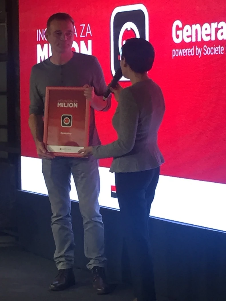 Pobednik: Milan Đurica prima nagradu za najbolju inovaciju