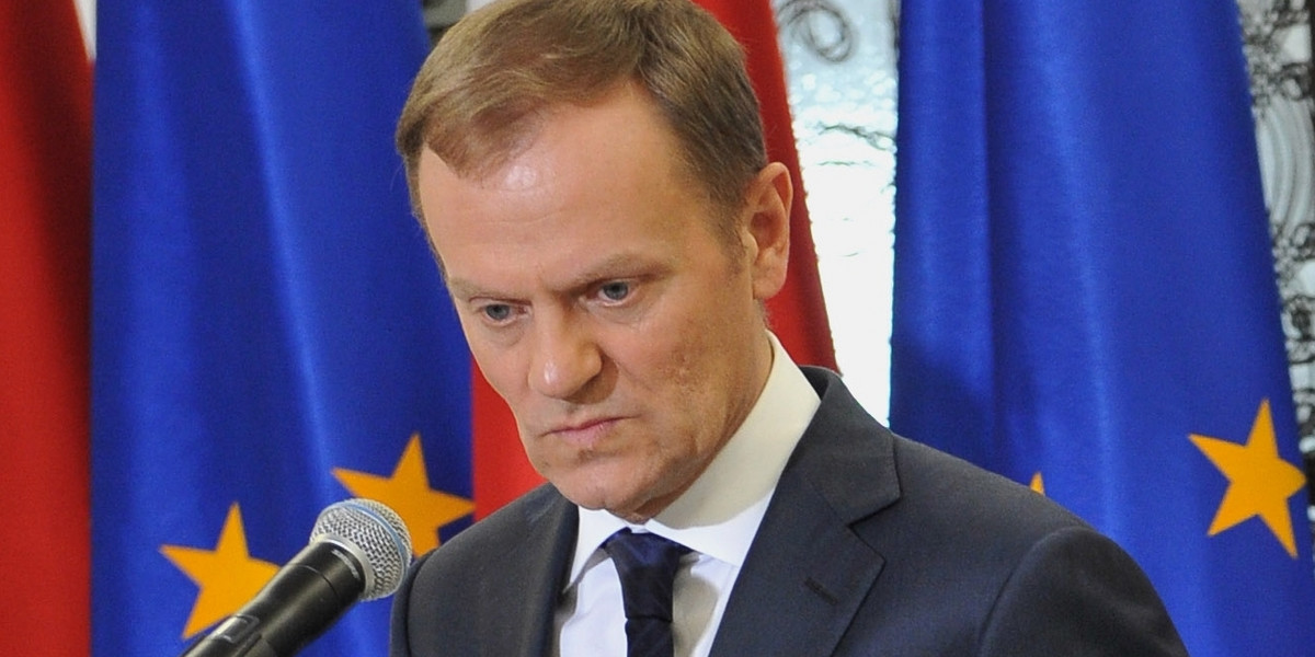 Donald Tusk na konferencji prasowej