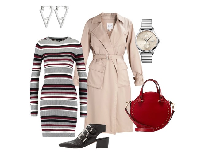 STYLIZACJE z beżowym trenczem